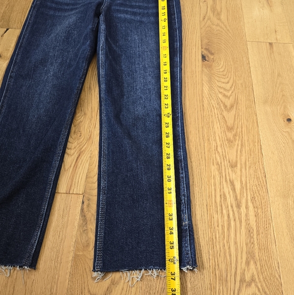 Judy Blue Cropped High Rise Straight Dark Wash Jeans Size 3 Or 26 - Picture 8 of 13